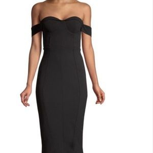 Brand New Misha collection off the shoulder dress!